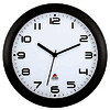 HORLOGE SILENCIEUSE D30 CM ABS BORD NOIR HORNEW ALBA ON TIME