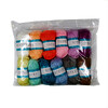 PAQUET 12 PELOTES DE LAINE 55M 100% ACRYLIQUE COL PASTEL ASS