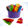 SACHET DE 25G DE PLUMES DE DINDE 15 CM - COULEURS ASSORTIES