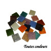 SEAU 1L DE MOSAÏQUES PÂTE DE VERRE MIX  - COLORIS ASSORTIS