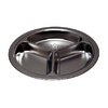 LE LOT DE 12 ASSIETTES GM COMPARTIMENTÉES INOX D 24 X 3 CM