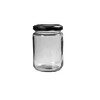 LOT DE 6 POTS EN VERRE TRANSPARENT 11 X 7,5 CM