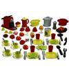 COFFRET 70 ACCESSOIRES DÎNETTE EN PLASTIQUE,