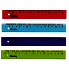 LOT DE 36 RÈGLES PLATES EN PLASTQIUE 16CM COLORIS ASSORTIS
