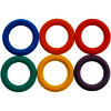 LOT DE 6 ANNEAUX TENNIS - COLORIS ASSORTIS