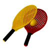 LOT DE 6 RAQUETTES DE MINI TENNIS ET 3 BALLES