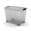 BAC DE RANGEMENT À ROULETTES 50L 78X56X16CM SUNDIS