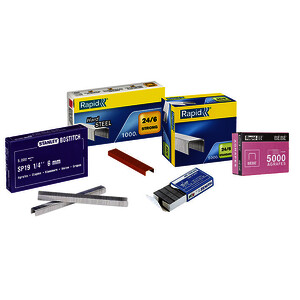 BOITE DE 1000 AGRAFES STANDARD 24/6 RAPID