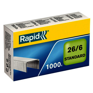BOÎTE DE 1000 AGRAFES  26/6 RAPID
