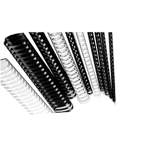 BOÎTE DE 100 RELIURES À ANNEAUX PLASTIQUE 14 MM BLEUES