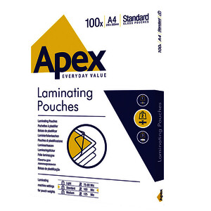 BOITE DE 100 POCHETTES DE PLASTIFICATION BRILLANTES A4 75µ