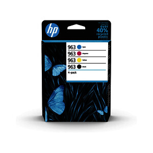 HP 963 PACK 4 CART. NO + 3 COL D'ORIGINE (6ZC70AE)