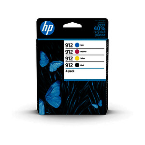HP 912 PACK 4 CART. NO + 3 COL D'ORIGINE (6ZC74AE)