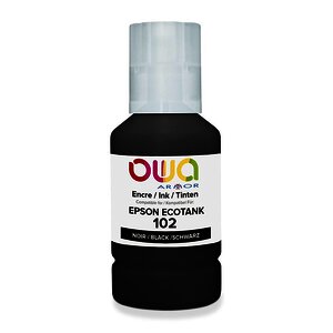 BOUTEILLE D'ENCRE REMAN. POUR EPSON 102 NOIRE OWA