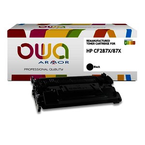 TONER LASER REMAN. POUR HP 87X NOIR OWA