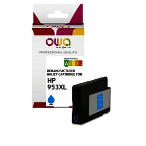 CARTOUCHE JE REMANUFACTURÉE POUR HP 953XL CYAN OWA