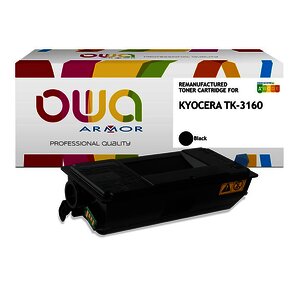 TONER LASER REMAN. KYOCERA TK3160 NOIR OWA
