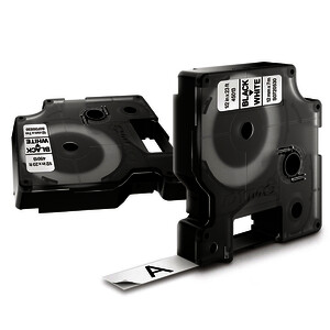 RUBAN DYMO D1 12MM X 7M-NOIR / BLANC