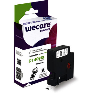 RUBAN COMP. DYMO D1 9MM X 7M TRANSPARENT/NOIR WECARE