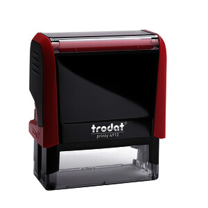 TAMPON PERSO. TRODAT PRINTY 4912-4 LIGNES 18X47MM-ROUGE