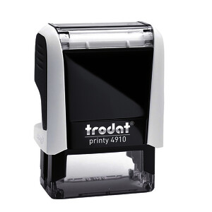 TAMPON PERSO. TRODAT PRINTY 4910-2 LIGNES 9X26MM-BLANC