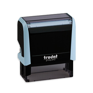 TAMPON PERSO. PRINTY 4914 - 6 LIGNES 64X26MM BLEU PASTEL