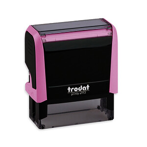 TAMPON PERSO. PRINTY 4914 - 6 LIGNES 64X26MM ROSE PASTEL