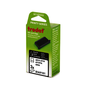 BLISTER 3 RECHARGES PRÉ-ENCRÉES TRODAT 6/49100NOIR