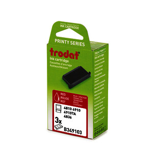 BLISTER 3 RECHARGES PRÉ0ENCRÉES TRODAT 6/49100ROUGE