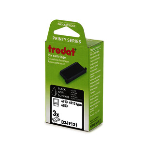 BLISTER DE 3 RECHARGES PRÉ ENCRÉES TRODAT 6/4913 NOIR