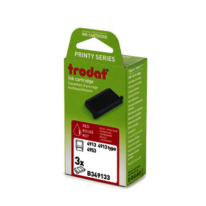 BLISTER 3 RECHARGES PRÉ-ENCRÉES TRODAT 6/4913 ROUGE