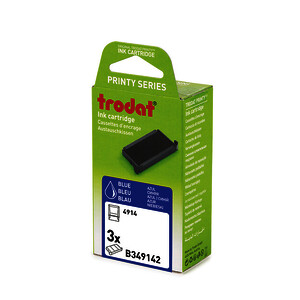 BLISTER 3 RECHARGES PRÉ0ENCRÉES TRODAT 6/49140BLEU