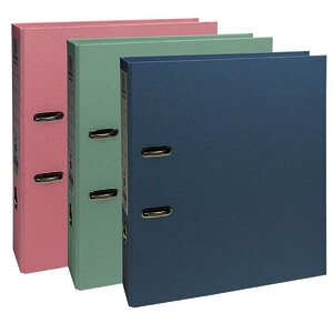 10 CLASSEURS À LEVIER AUTENTIK ASSORTIS DOS 8 CM EXACOMPTA