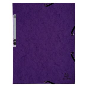 LOT DE 10 CHEMISES 3 RABATS CARTE LUSTRÉE VIOLET EXACOMPTA