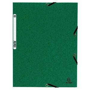 LOT DE 10 CHEMISES 3 RABATS CARTE LUSTRÉE VERT EXACOMPTA