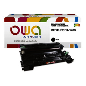 TAMBOUR LASER REMANUFACTURÉ BROTHER DR3400 NOIR OWA