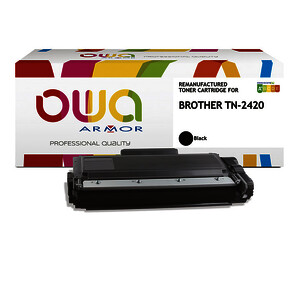 TONER LASER REMANUFACTURÉ POUR BROTHER TN2420 NOIR OWA