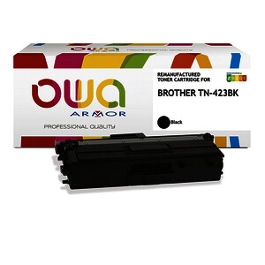 TONER LASER REMANUFACTURÉ PR BROTHER TN423BK NOIR OWA