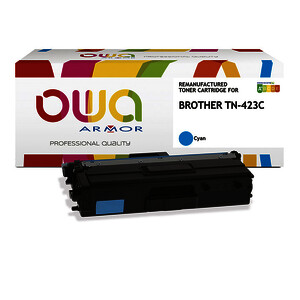 TONER LASER REMANUFACTURÉ POUR BROTHER TN423C CYAN OWA