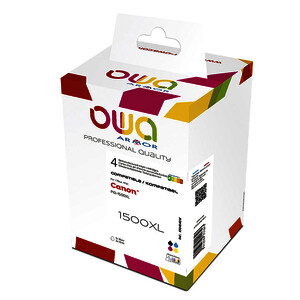 PACK DE 4 CARTOUCHES JE REMAN. POUR CANON 1500XL NCMJ OWA