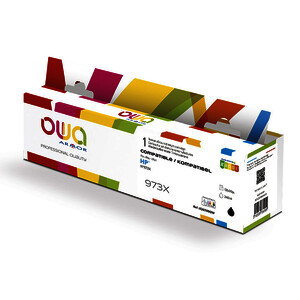 CARTOUCHE JE REMANUFACTURÉE POUR HP L0S70AE 973XL NOIRE OWA