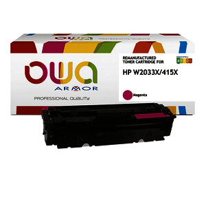TONER LASER REMANUFACTURÉ POUR HP W2032X 415X MAGENTA OWA