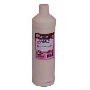 FLACON 1L COLLE VINYLIQUE OCOLOR - BLANC