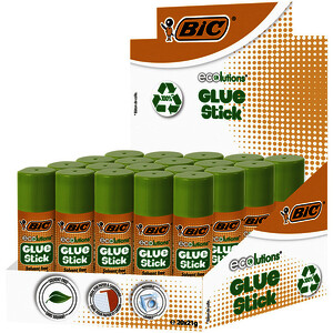 LOT 20 BÂTONS COLLE 21G DONT 3 OFFERTS ECOLUTIONS BIC