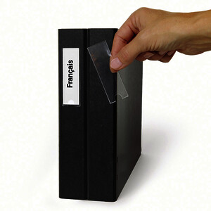 LA PLANCHE DE 48 PORTE-ÉTIQUETTES - 25 X 75 MM DJOIS