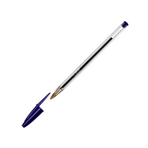 STYLO BILLE CRISTAL BLEU POINTE MOYENNE BIC