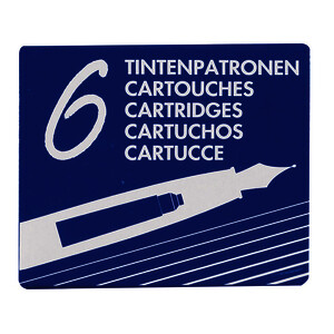 ETUI DE 6 CARTOUCHES D'ENCRE BLEU