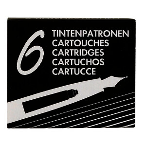 ETUI DE 6 CARTOUCHES D'ENCRE NOIR