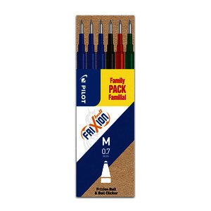 6 RECHARGES FRIXION BALL & CLICKER NO BL RO VR PTE MOY PILOT