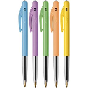 50 STYLOS BILLE RÉTRACTABLES M10 CLIC PASTELS BIC